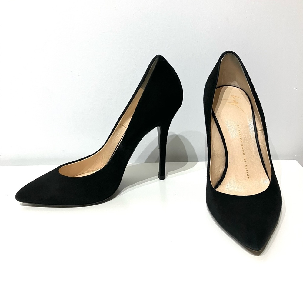 Giuseppe Zanotti Black Pointed Toe Stiletto Pumps
